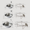 Hanging Pet Cage Bowl Stainless Steel Dog Bowl With Hanger Pet Dog Suspended Food Bowl Hung On Pet Cage